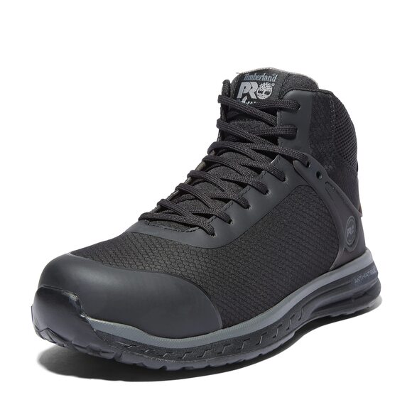 Timberland Pro Mens Drivetrain Mid Safety Toe Work Shoes Black 15